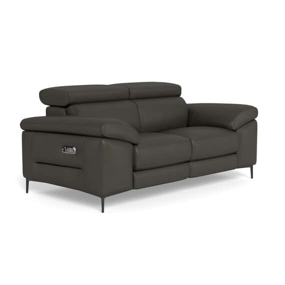 CORA Leather Battery Recliner Sofa