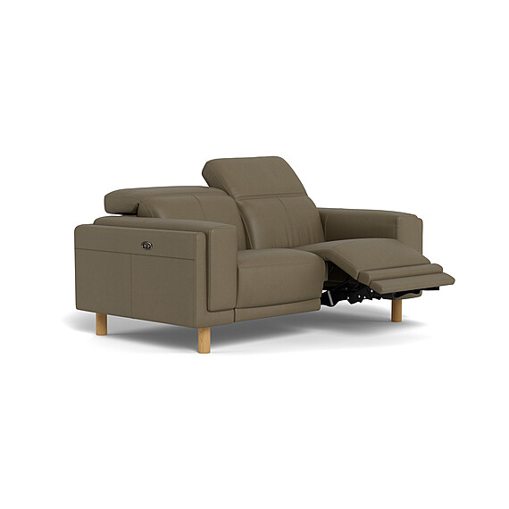 HENRY Leather Battery Recliner Sofa