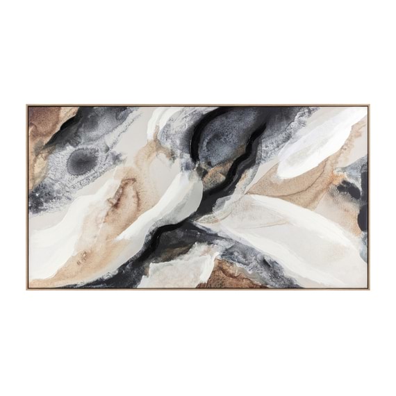 ABSTRACT SAND STONE Framed Canvas