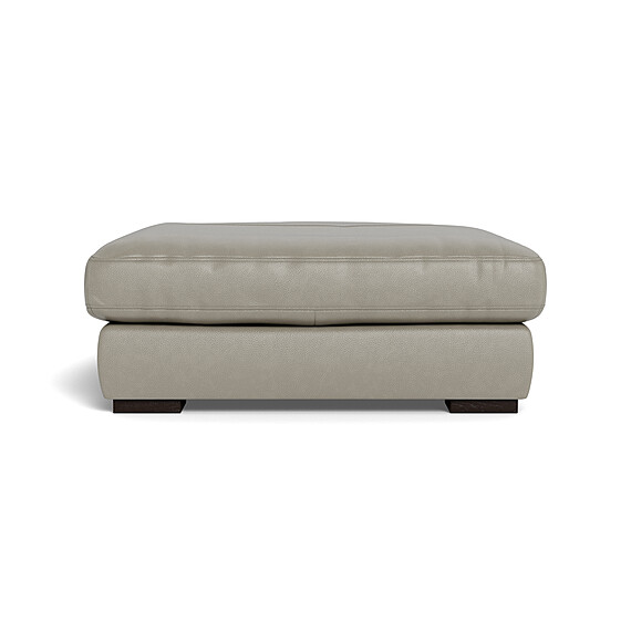 LONG ISLAND Leather Ottoman