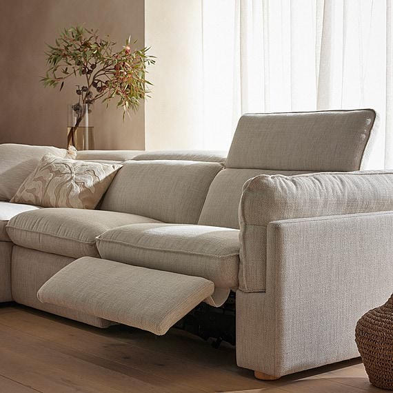 SORRENTO Fabric Electric Recliner Modular Sofa