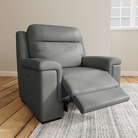 BARRET Leather Electric Recliner Armchair