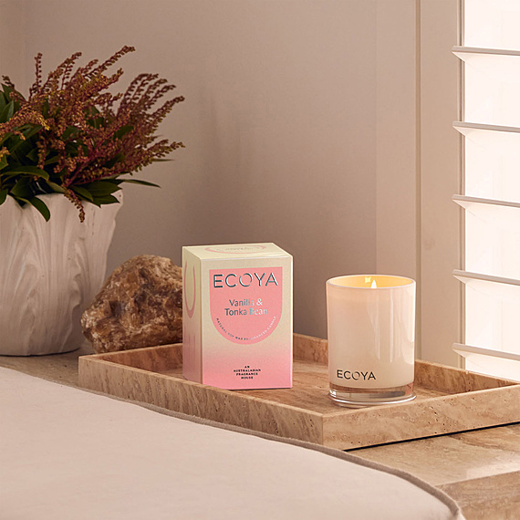 ECOYA Madison Jar Candle Vanilla & Tonka Bean