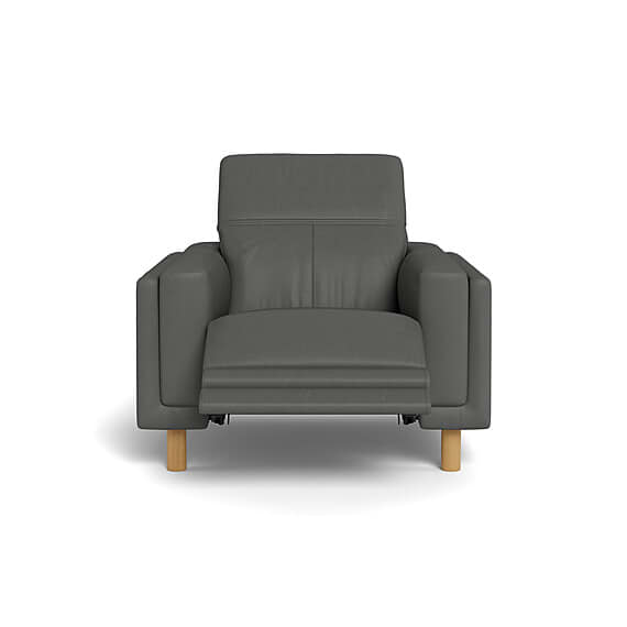 HENRY Leather Battery Recliner Armchair