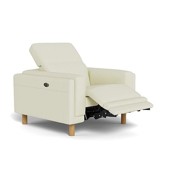 HENRY Leather Battery Recliner Armchair