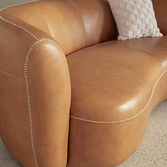 LUNE Leather Sofa