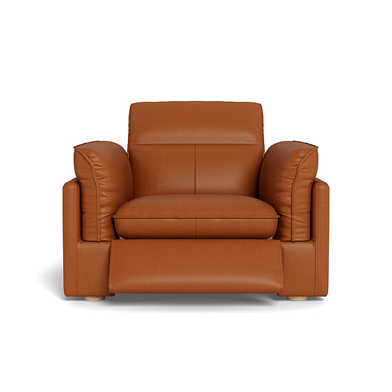 SORRENTO Leather Battery Recliner Armchair