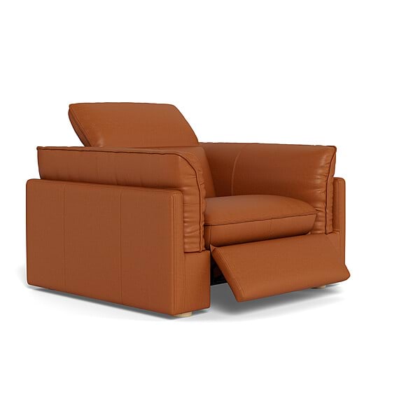 SORRENTO Leather Battery Recliner Armchair