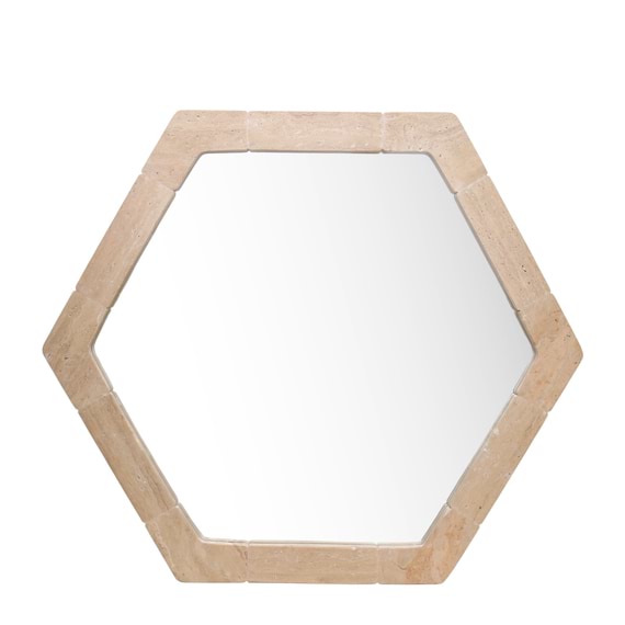 MARLOE Travertine Wall Mirror