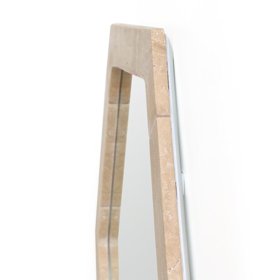 MARLOE Travertine Wall Mirror