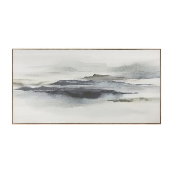 WATERCOLOUR LANDSCAPE Framed Canvas