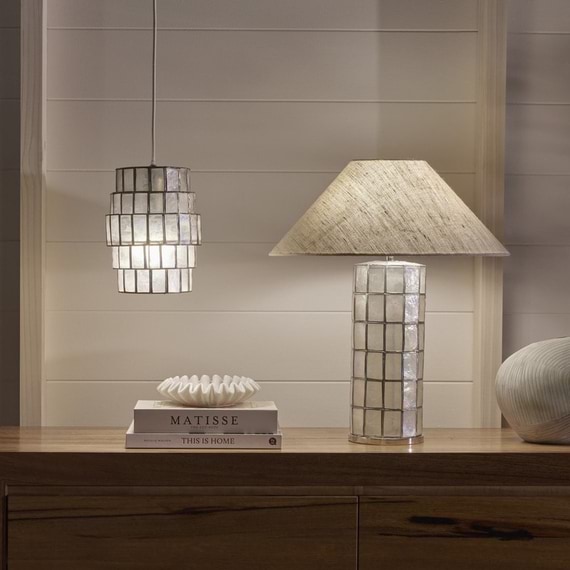 CLARA Capiz Table Lamp