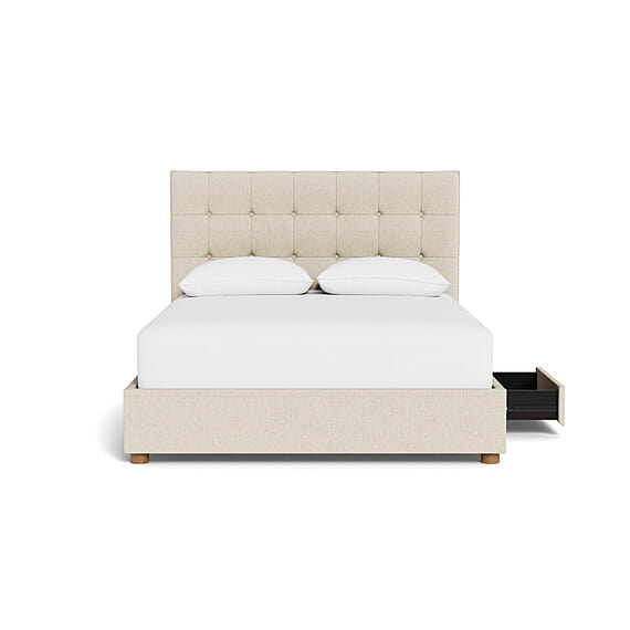 ALINA Tufted Bed with 2 Drawers