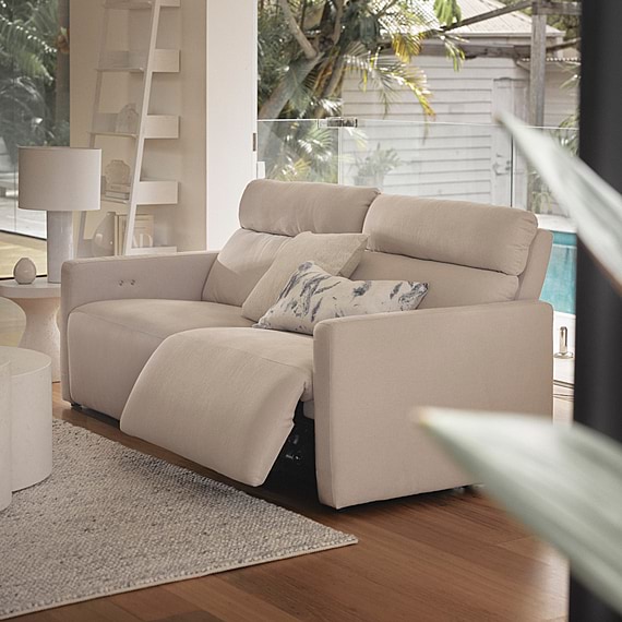 RIDLEY Fabric Electric Recliner Sofa