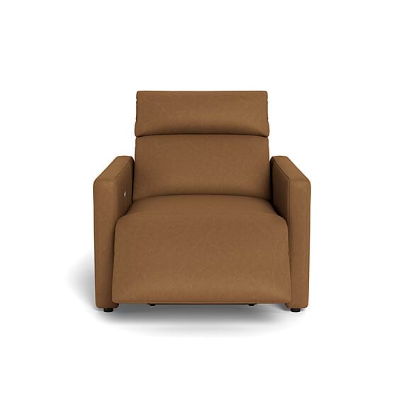 RIDLEY Leather Battery Recliner Armchair