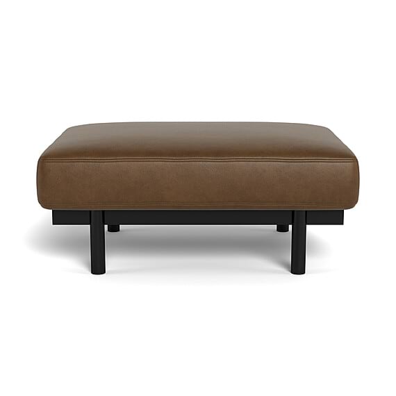 SEMPRE Leather Ottoman