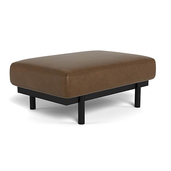 SEMPRE Leather Ottoman