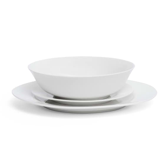 MAXWELL & WILLIAMS WHITE BASICS European Rim Dinner Set