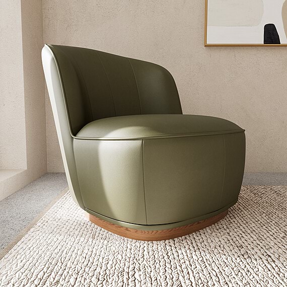 LOOMA Leather Occasional Chair