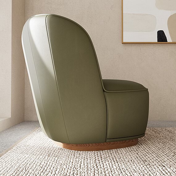 LOOMA Leather Occasional Chair