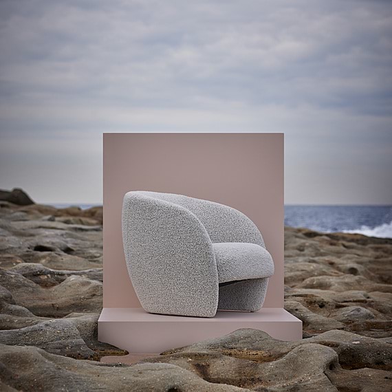 COBBLE Fabric Occasional Chair