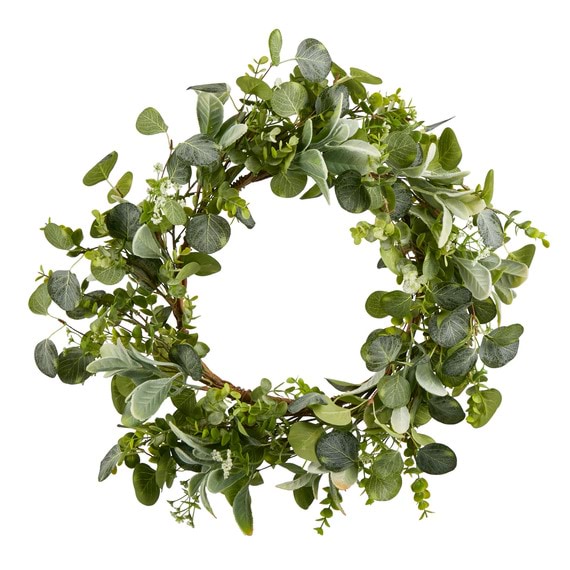 EUCALYPTUS Gypsophila Wreath