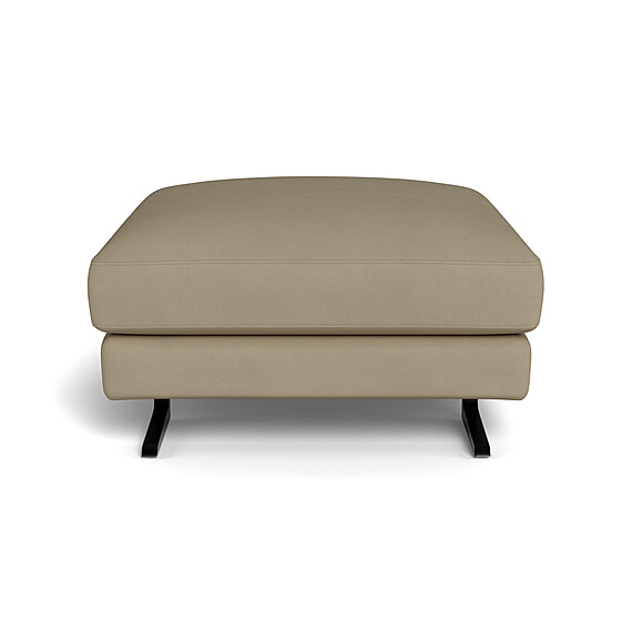 BARI Leather Ottoman