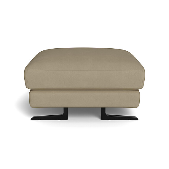 BARI Leather Ottoman