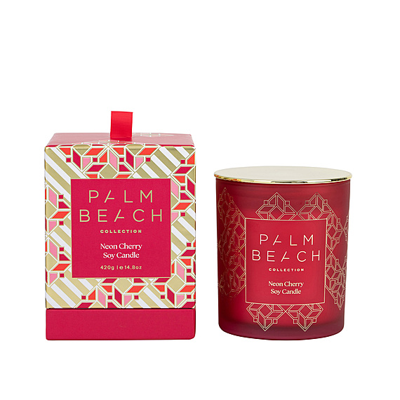 PALM BEACH COLLECTION Neon Cherry Candle 420g