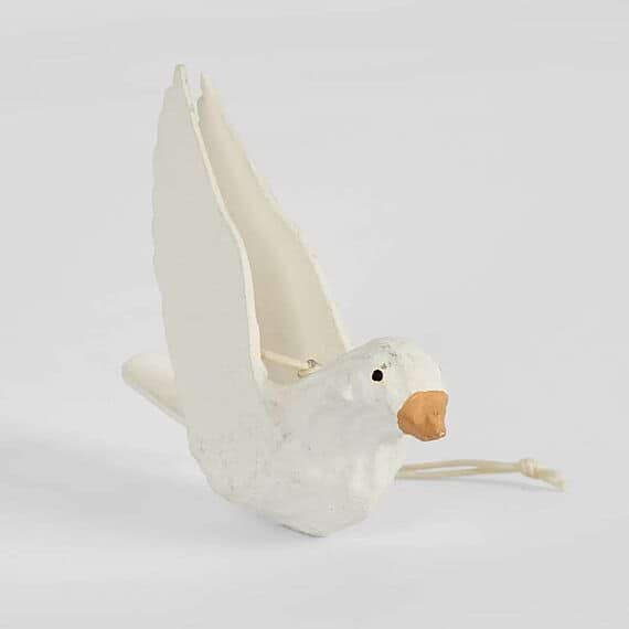 MACHE Set of 4 Bird Ornament