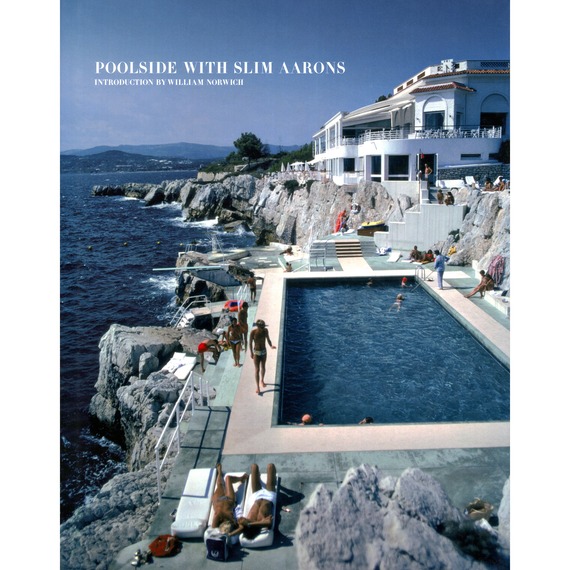 POOLSIDE WITH SLIM AARONS Hard Cover Book