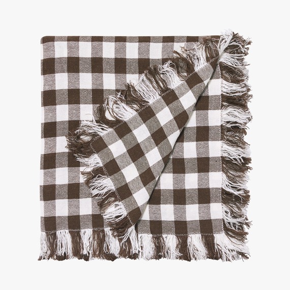 BODIN GINGHAM Linen Throw