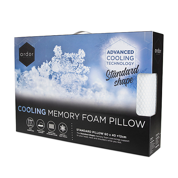 ARDOR COOLING Memory Foam Standard Pillow