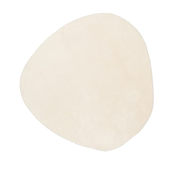 CLARIN Irregular Round Washable Rug