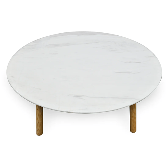 WOODMERE Marble Coffee Table