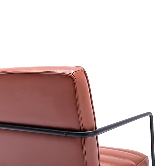 MOCHA Leather Occasional Armchair