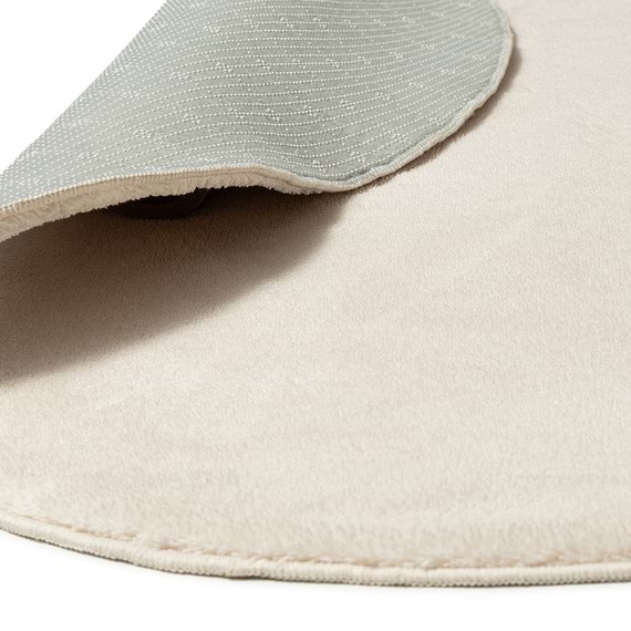 CLARIN Irregular Round Washable Rug