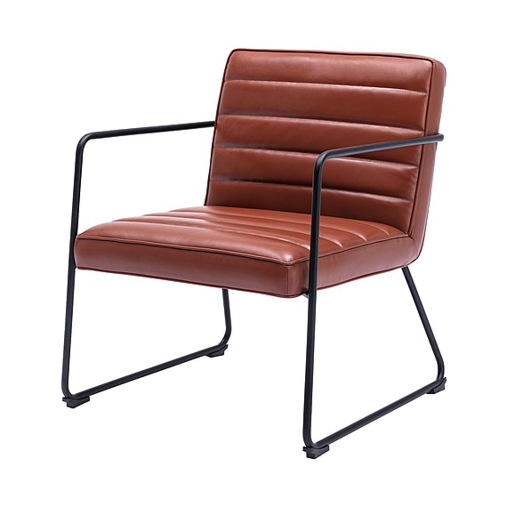 MOCHA Leather Occasional Armchair