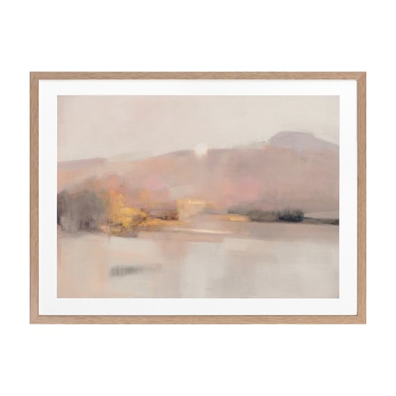 LAKE LIGHTS Framed Print