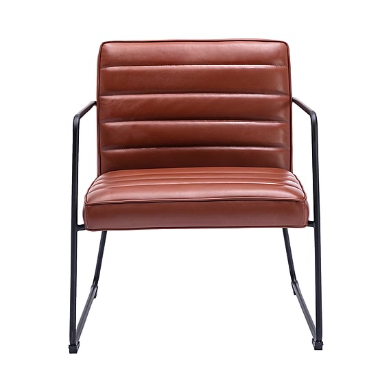 MOCHA Leather Occasional Armchair