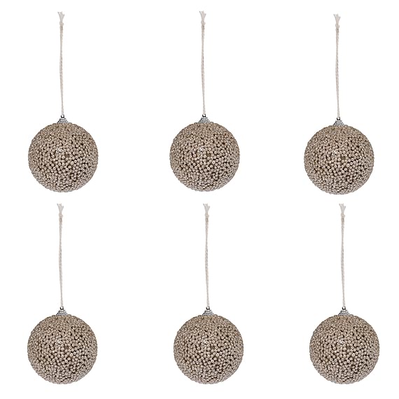 ZONGO Set of 6 Christmas Baubles