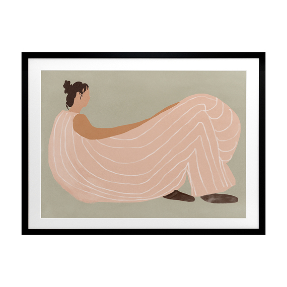 LILIAN LOUNGES Framed Print