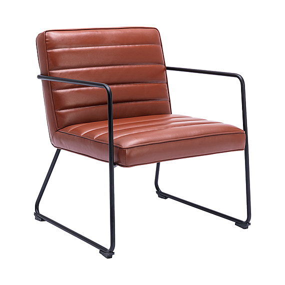 MOCHA Leather Occasional Armchair