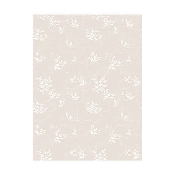 BUSHLAND FRIENDS II Repeat Pattern Wallpaper