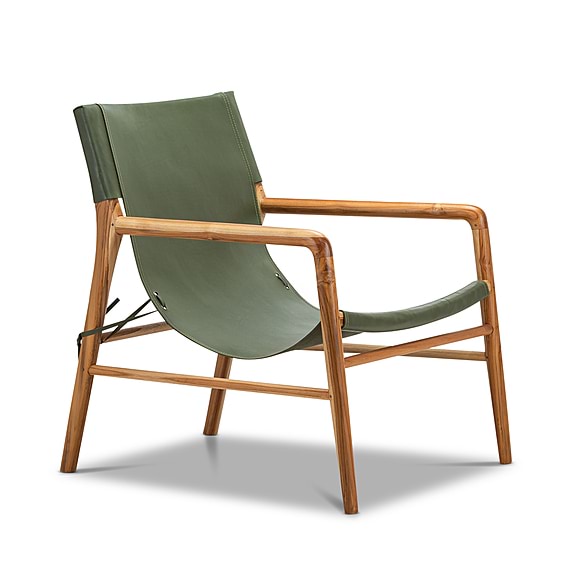 HIROYOSHI Leather Occasional Armchair