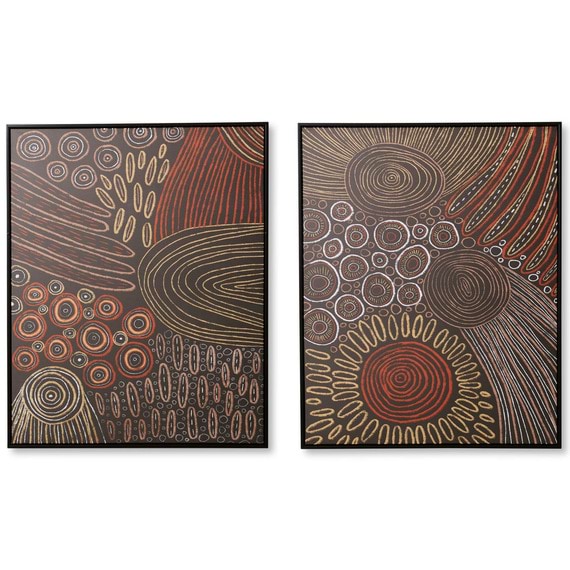 TARUMA Set of 2 Framed Canvas