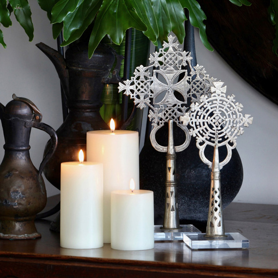 DESIGNER CURATIONS GO TO Set of 3 Flameless Candle