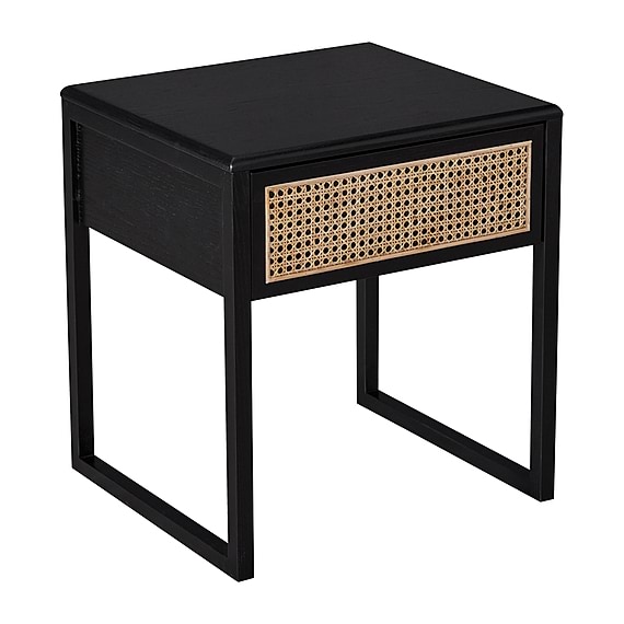 AMNEVILLE Rattan Bedside Table