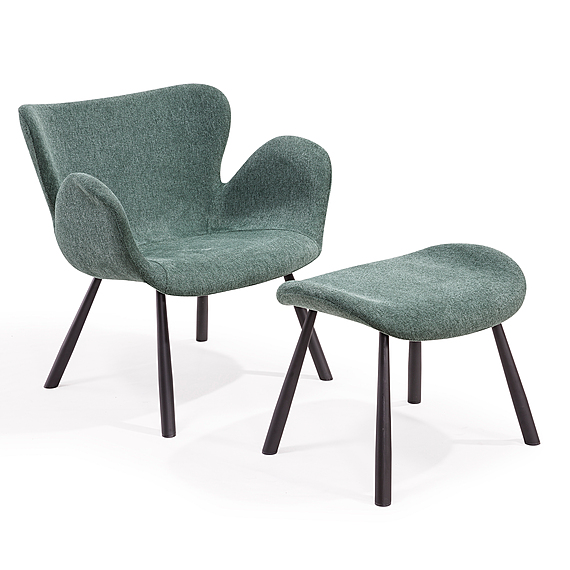 WODONGA Fabric  Armchair & Footstool