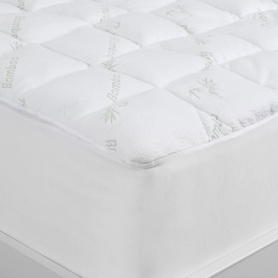 ACALA Cot Size Bamboo Covered Mattress Topper